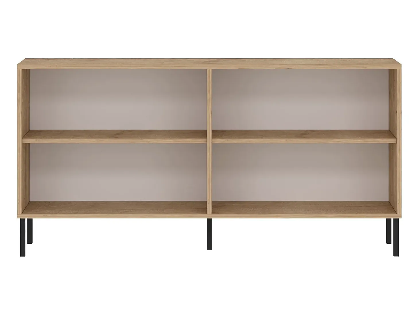 Aparador de aglomerado – 150 cm x 75 cm x 36 cm – Roble Zafiro – Aglomerado recubierto de melamina