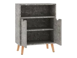Aparador de aglomerado gris hormigón 60x30x72 cm
