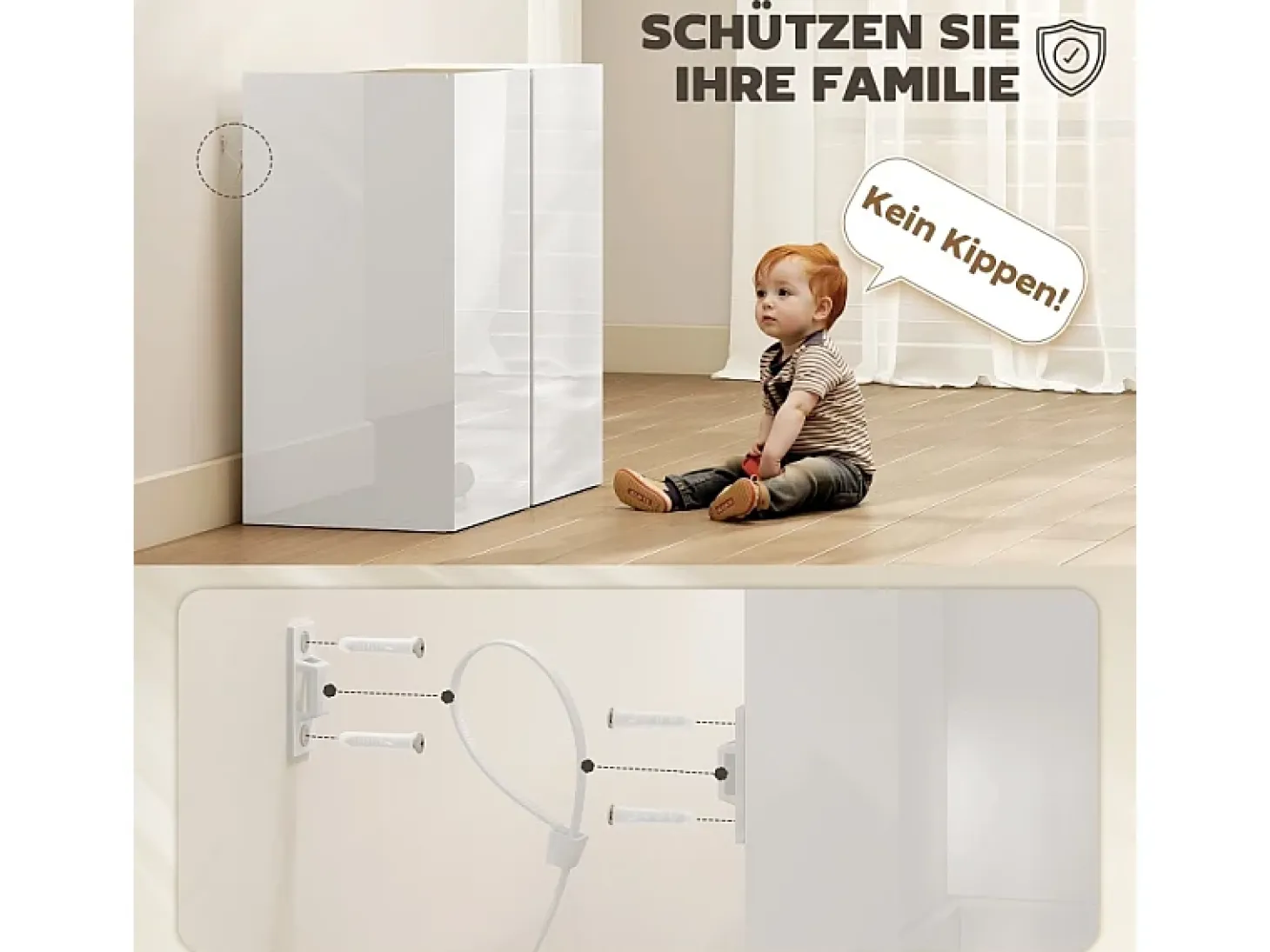 Aparador de alto brillo con 2 puertas y estante ajustable, para cocina y salón, 80 x 40 x 80 cm, blanco