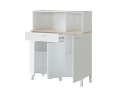 Aparador de cocina 3 puertas 1 cajón - L108 cm - Kira