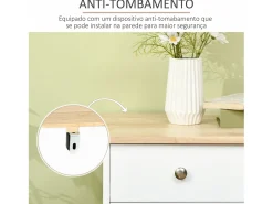Aparador de cocina blanco 101x40x85 cm HOMCOM