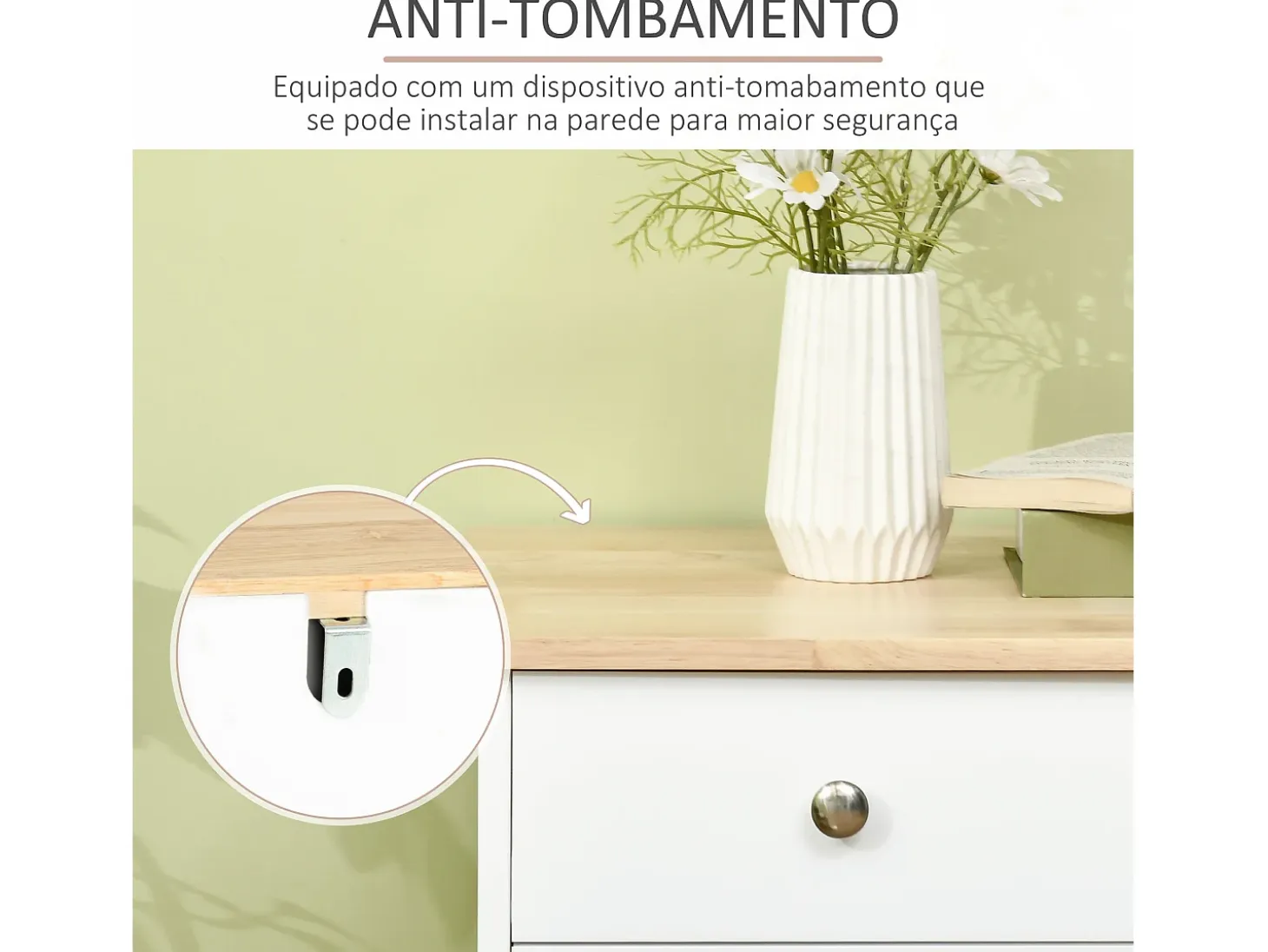 Aparador de cocina blanco 101x40x85 cm HOMCOM