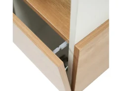 Aparador de comedor moderno con puertas sin tiradores - Blanco - Almacenamiento multifuncional