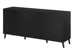 Aparador de diseño 155 cm Max negro mate