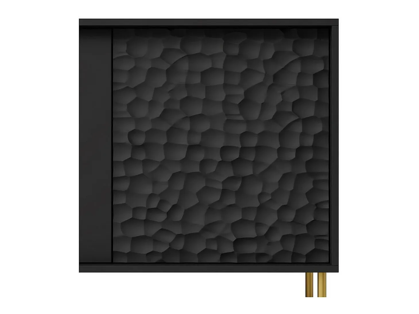 Aparador de diseño negro y dorado 155cm Tramona