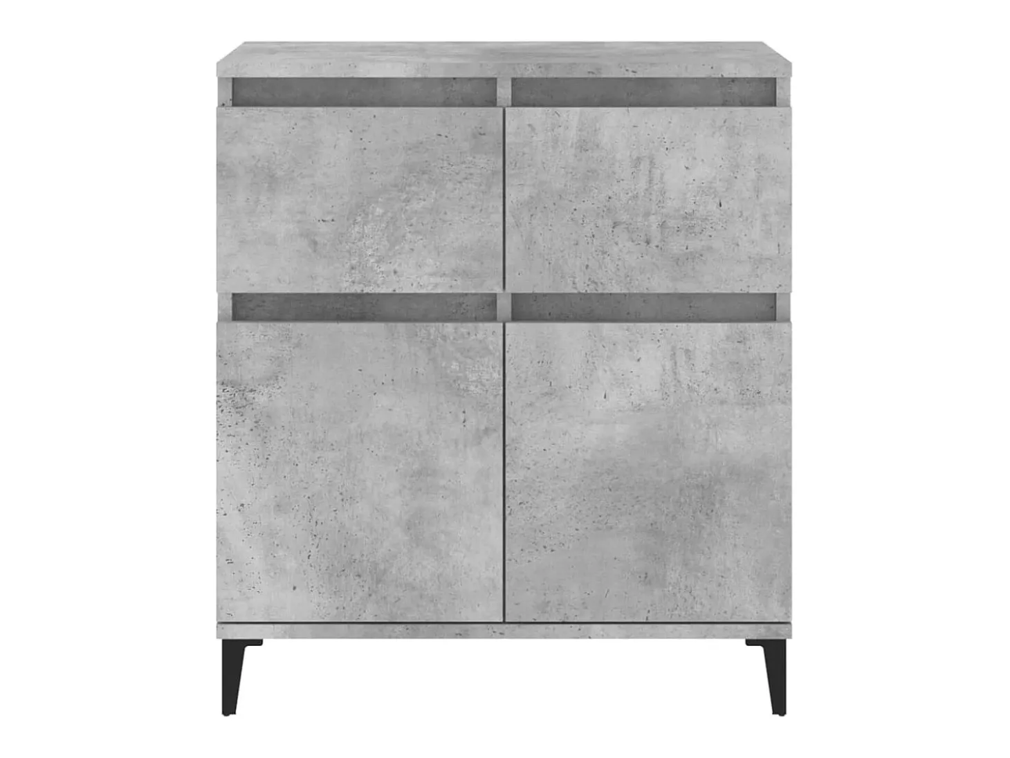 Aparador de hormigón gris 60x35x70 cm Madera de ingeniería
