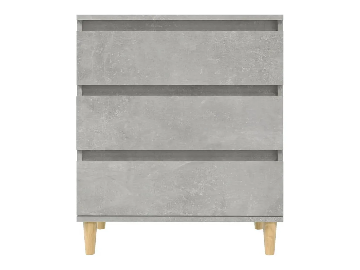 Aparador de hormigón gris 60x35x70 cm Madera de ingeniería