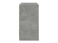 Aparador de hormigón gris 70x41x75 cm Madera de ingeniería
