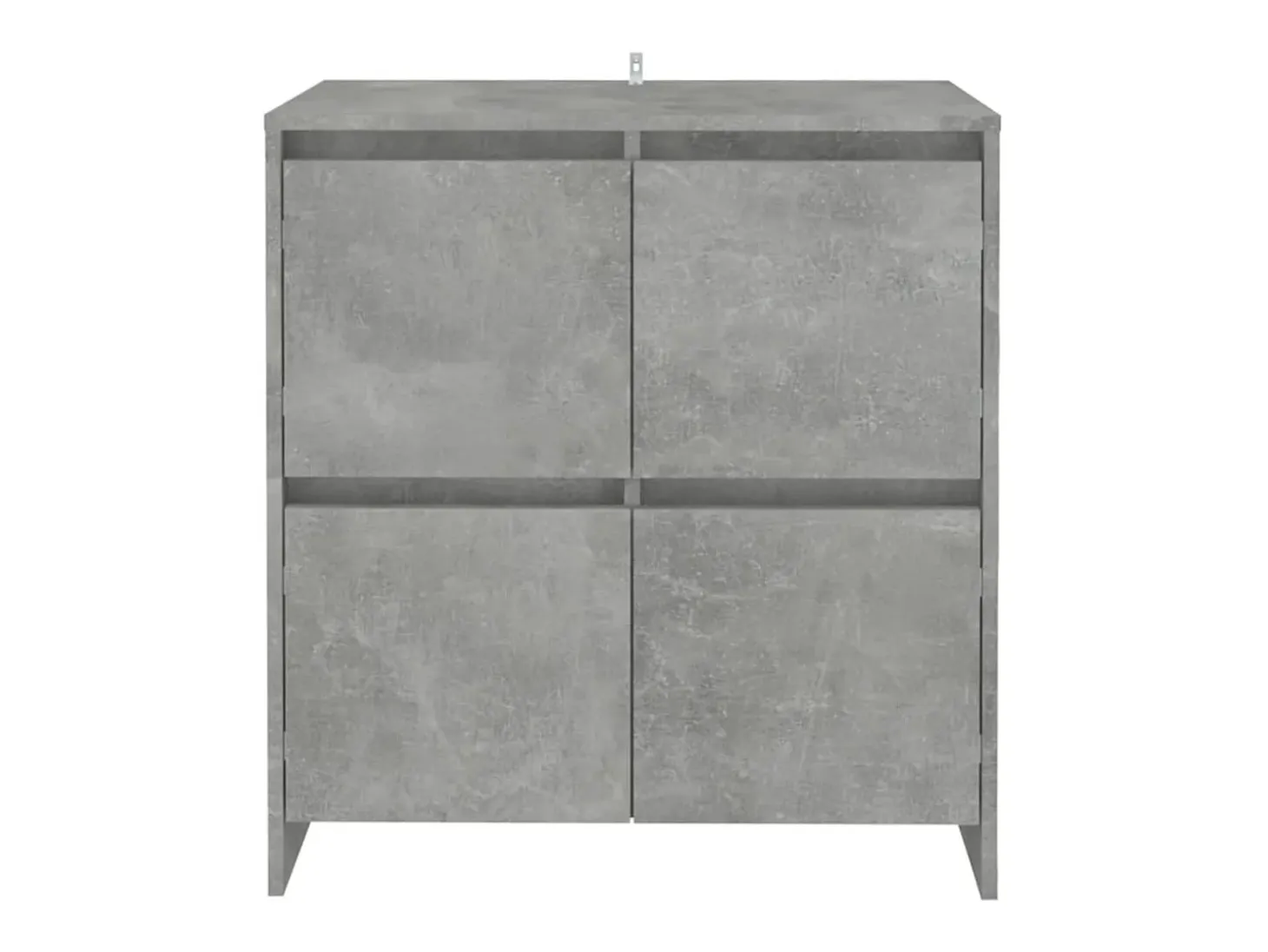 Aparador de hormigón gris 70x41x75 cm Madera de ingeniería