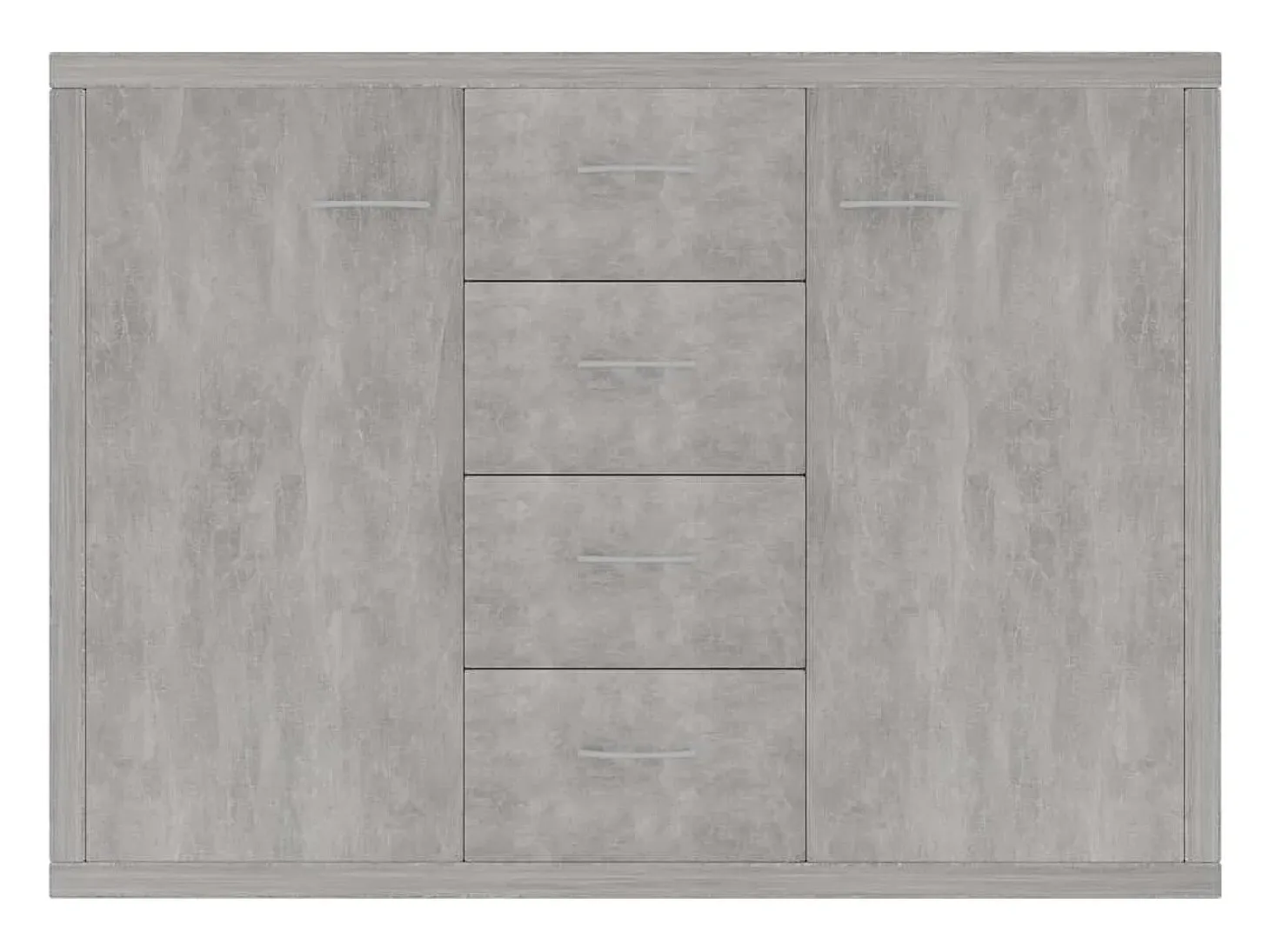 Aparador de hormigón gris 88x30x65 cm Madera de ingeniería