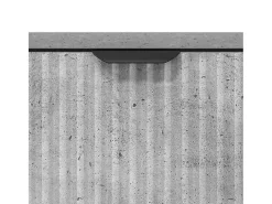 Aparador de hormigón gris 89,5 x 33 x 82 cm Madera de ingeniería