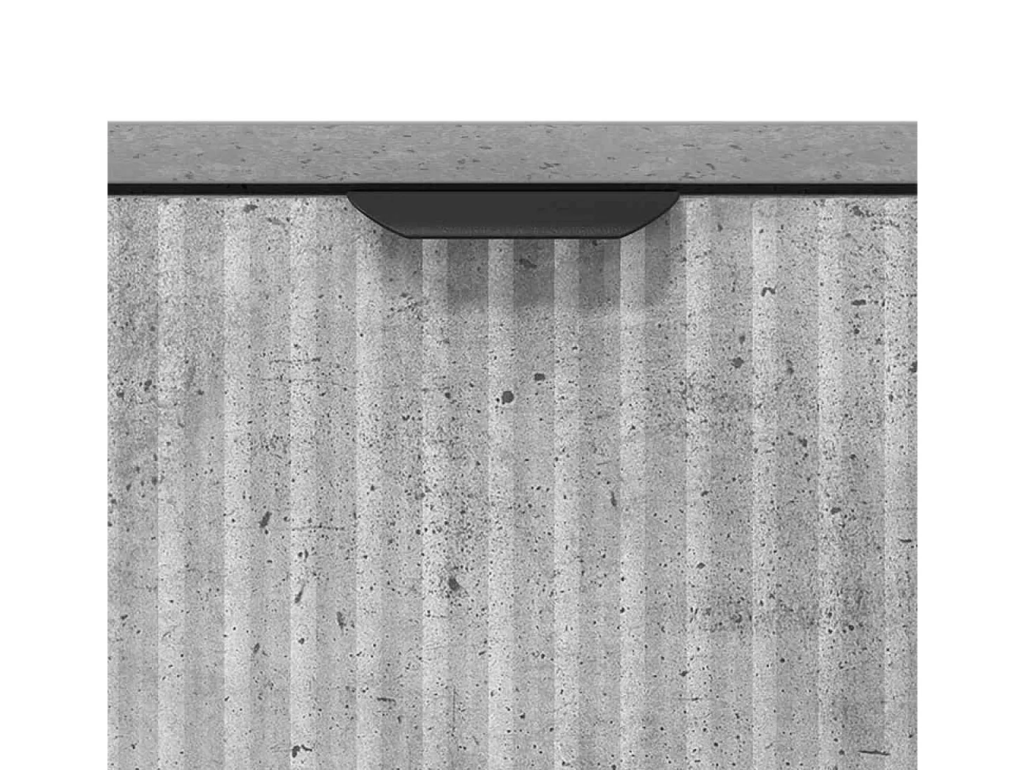 Aparador de hormigón gris 89,5 x 33 x 82 cm Madera de ingeniería