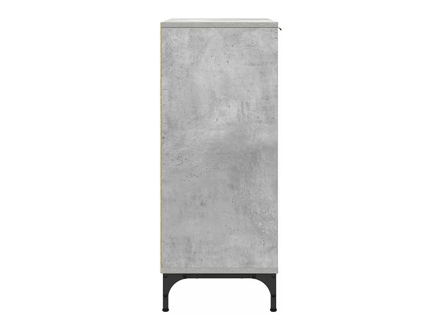 Aparador de hormigón gris 89,5 x 33 x 82 cm Madera de ingeniería