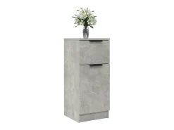 Aparador de hormigón gris 30x30x70 cm Madera de ingeniería