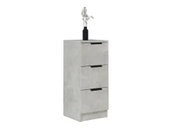 Aparador de hormigón gris 30x30x70 cm Madera de ingeniería