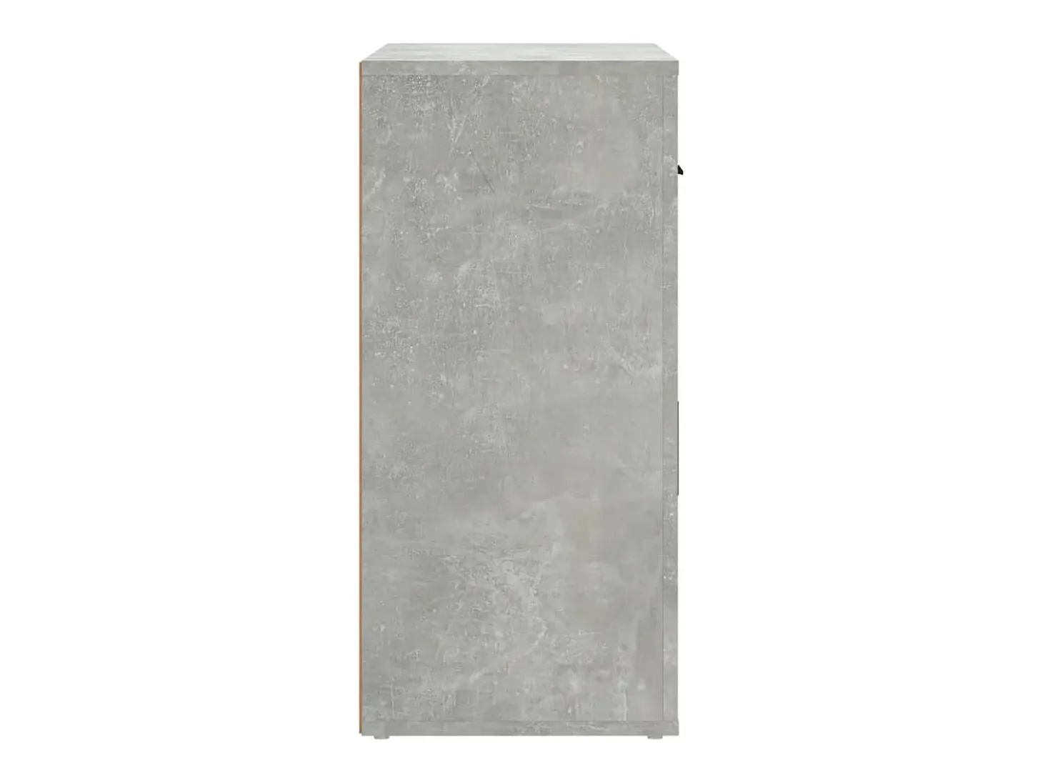 Aparador de hormigón gris 80x33x70 cm Madera de ingeniería