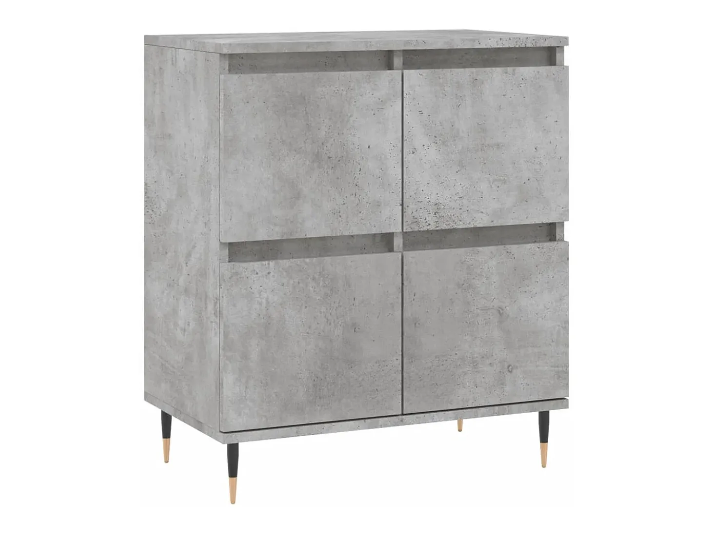 Aparador de hormigón gris 60x35x70 cm Madera de ingeniería