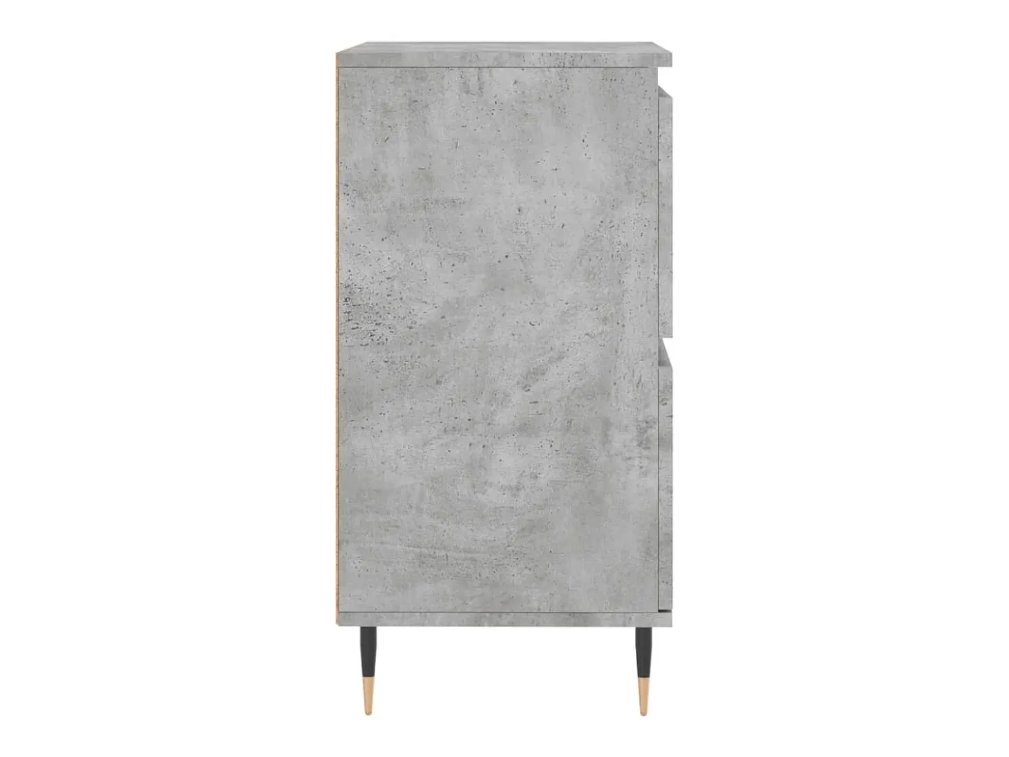 Aparador de hormigón gris 60x35x70 cm Madera de ingeniería