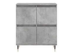 Aparador de hormigón gris 60x35x70 cm Madera de ingeniería