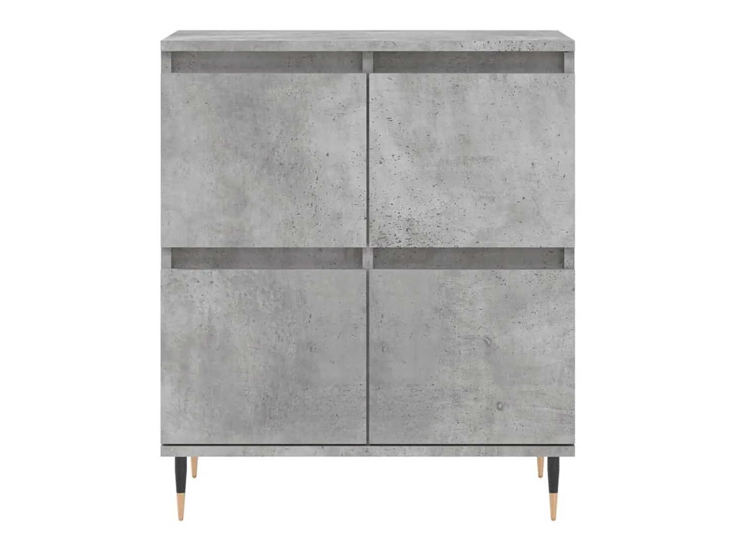 Aparador de hormigón gris 60x35x70 cm Madera de ingeniería
