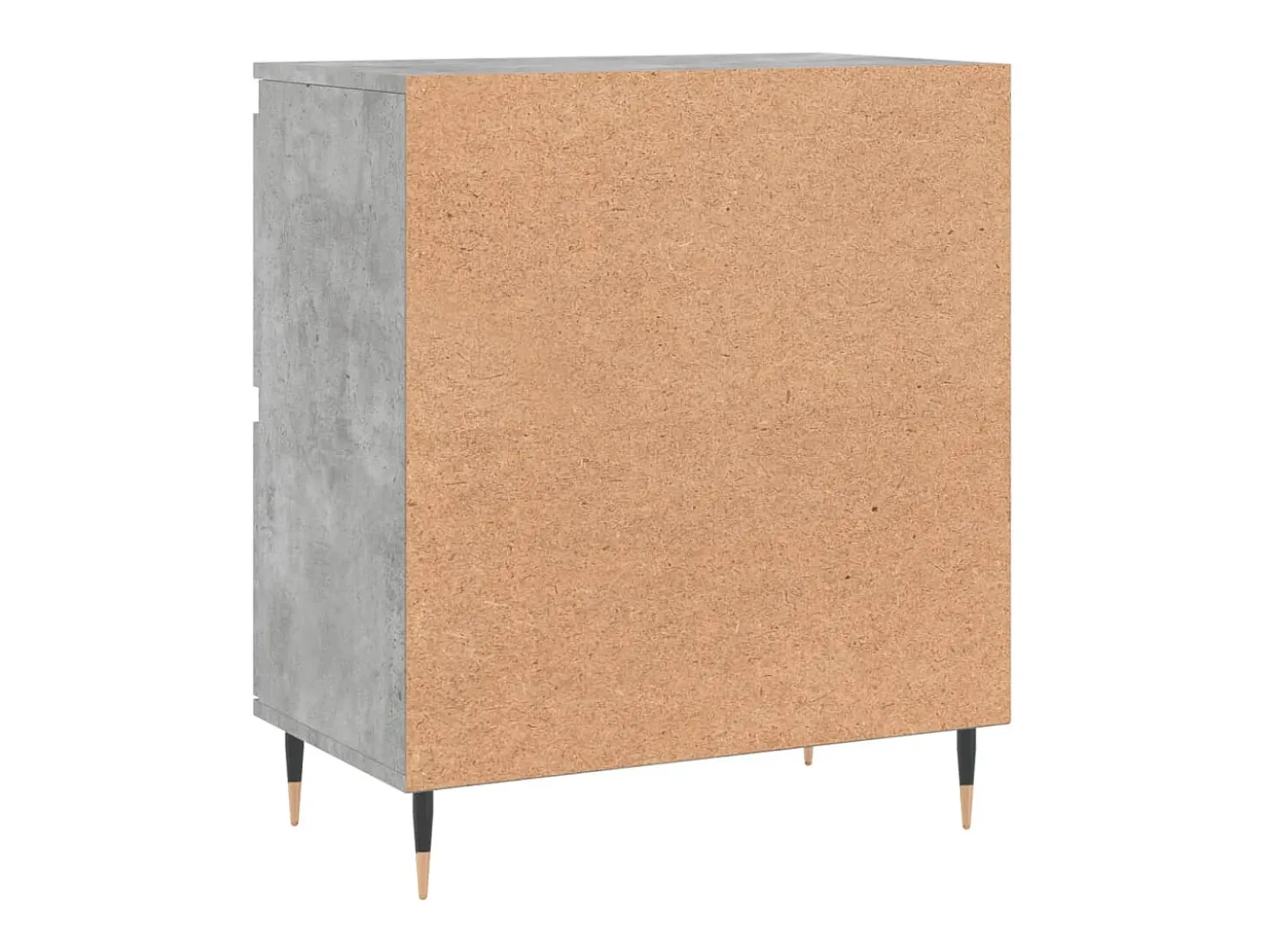 Aparador de hormigón gris 60x35x70 cm Madera de ingeniería