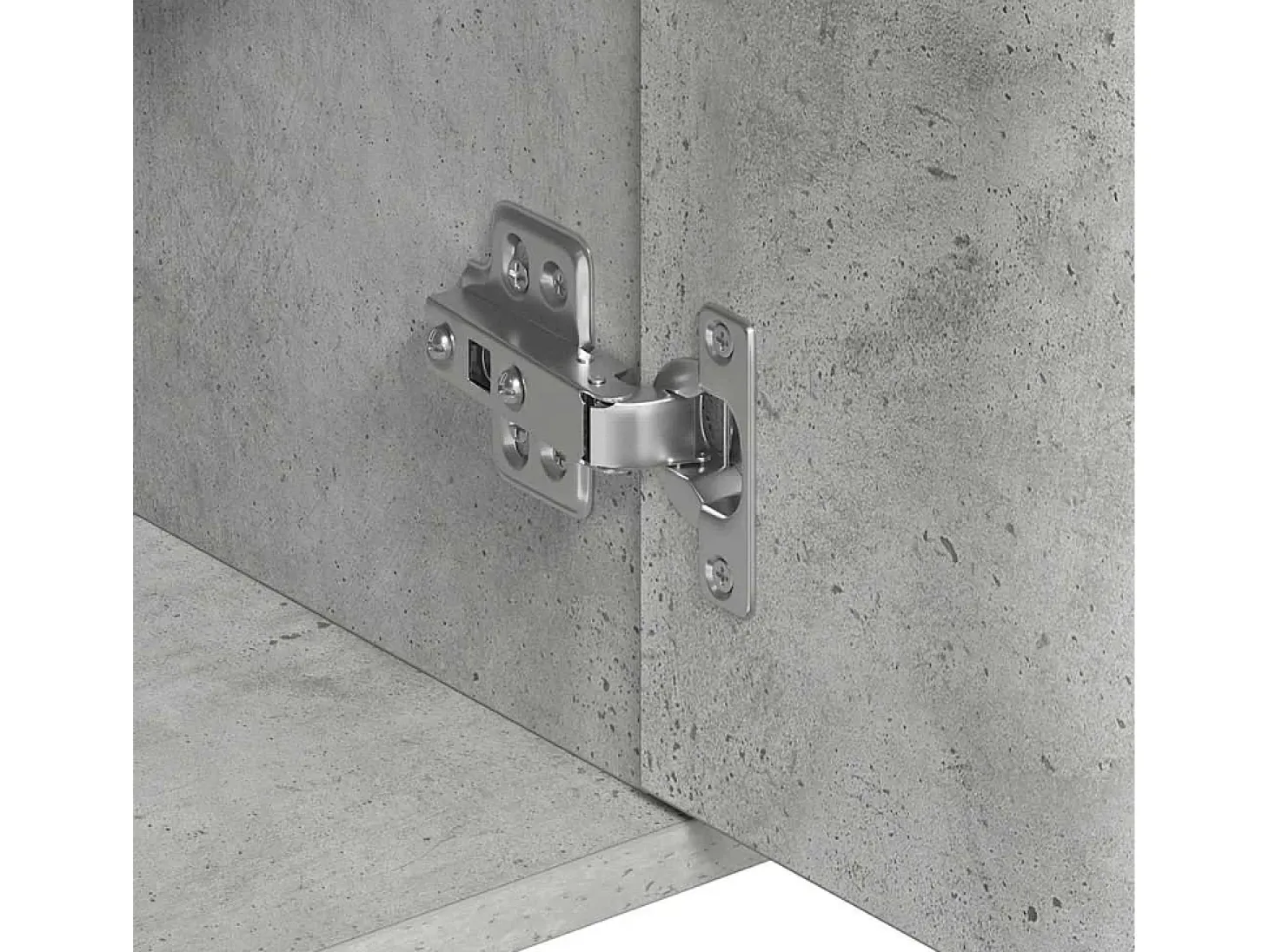 Aparador de hormigón gris 88x30x70 cm Madera de ingeniería