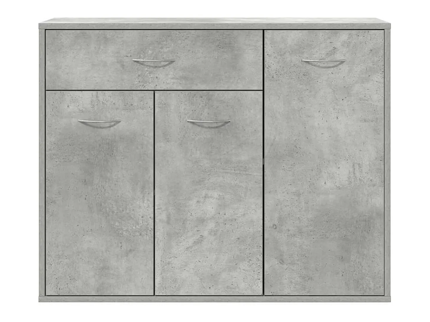 Aparador de hormigón gris 88x30x70 cm Madera de ingeniería