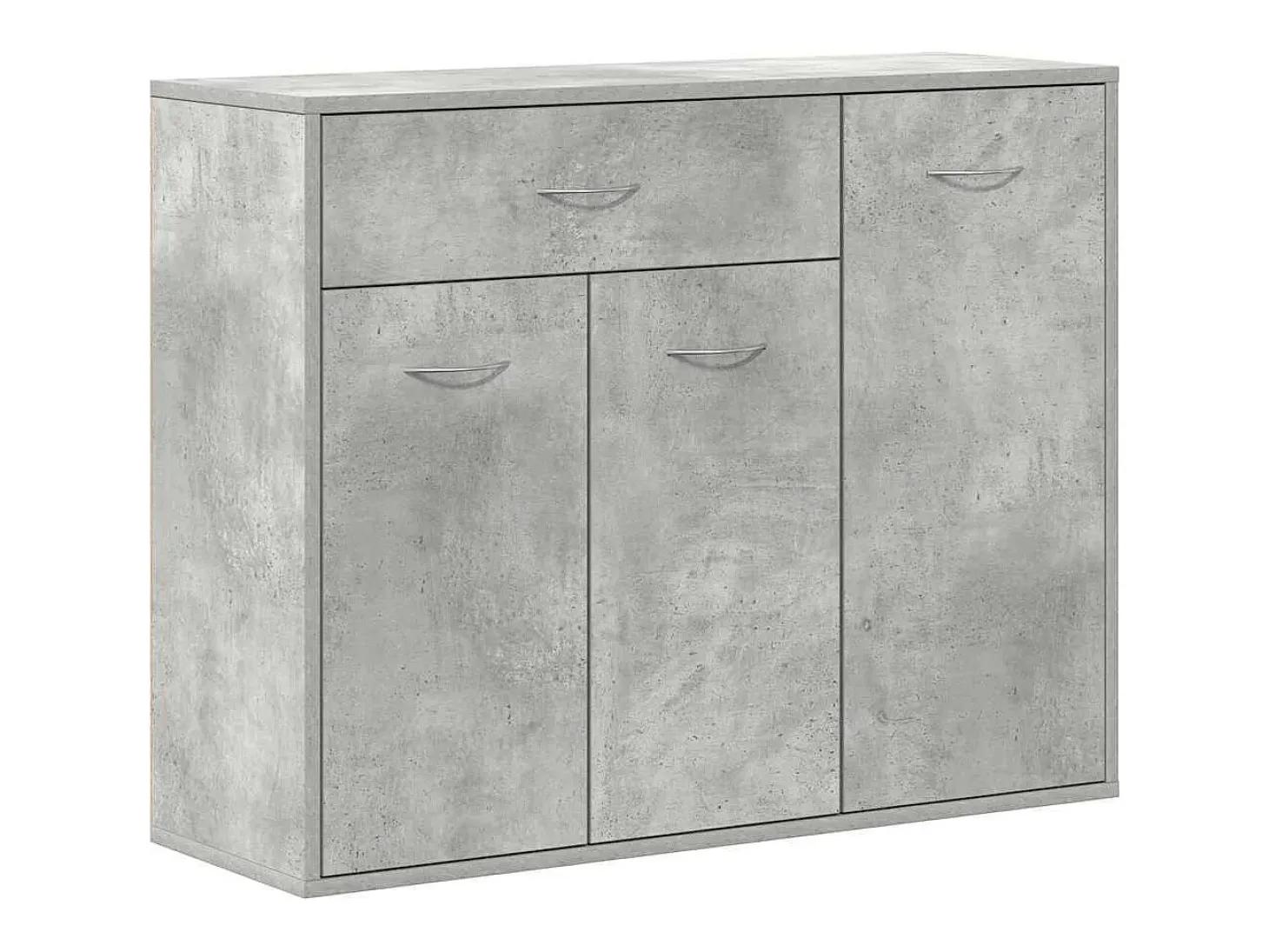 Aparador de hormigón gris 88x30x70 cm Madera de ingeniería