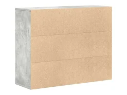 Aparador de hormigón gris 88x30x70 cm Madera de ingeniería