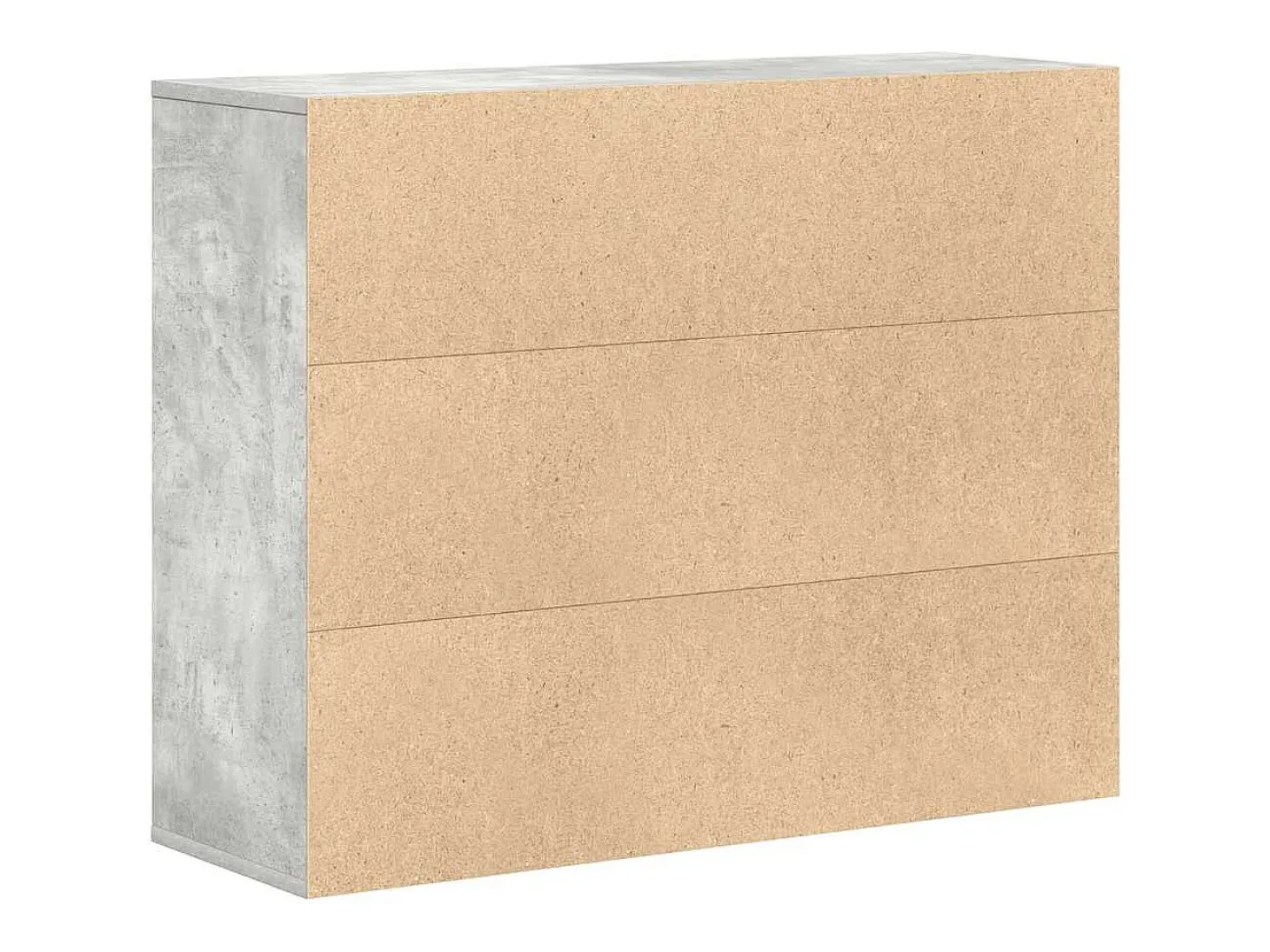 Aparador de hormigón gris 88x30x70 cm Madera de ingeniería