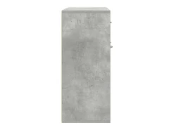Aparador de hormigón gris 88x30x70 cm Madera de ingeniería