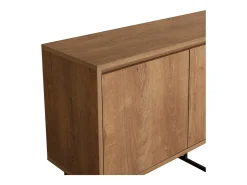 Aparador de madera 2 puertas y 3 cajones 140 cm SABINOV