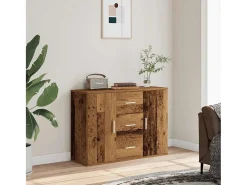 Aparador de madera antigua 90x29,5x65 cm madera contrachapada