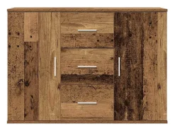 Aparador de madera antigua 90x29,5x65 cm madera contrachapada