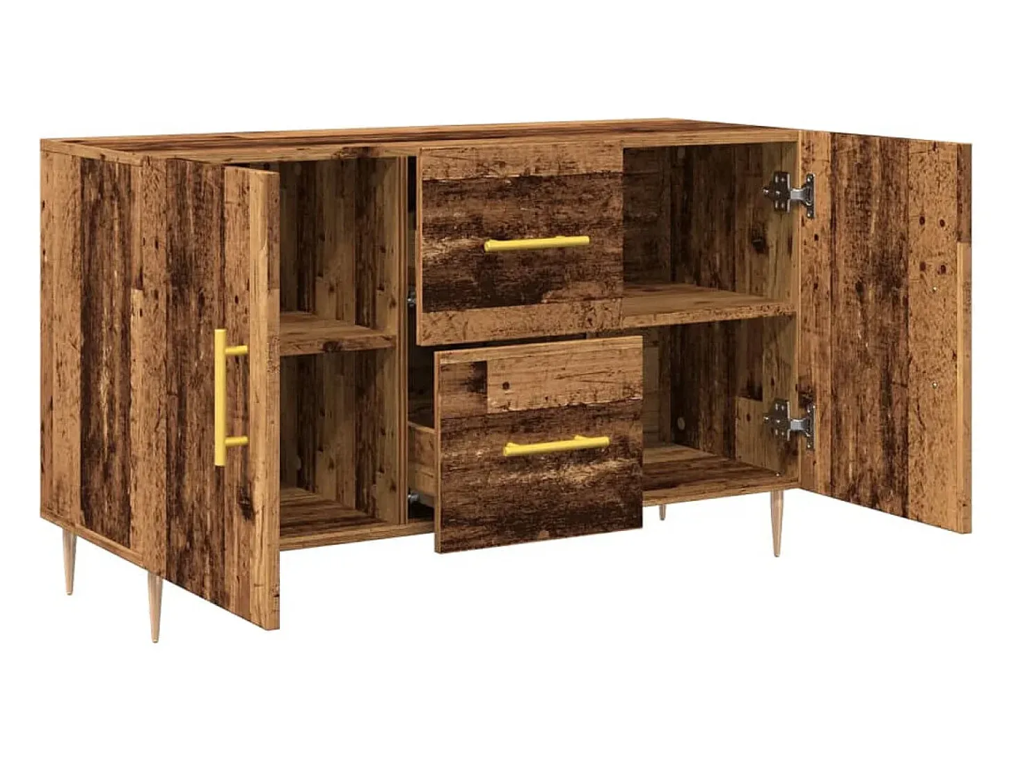 Aparador de madera antigua 100x36x60 cm madera contrachapada