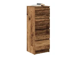Aparador de madera antigua 37,5x35x99 cm madera contrachapada
