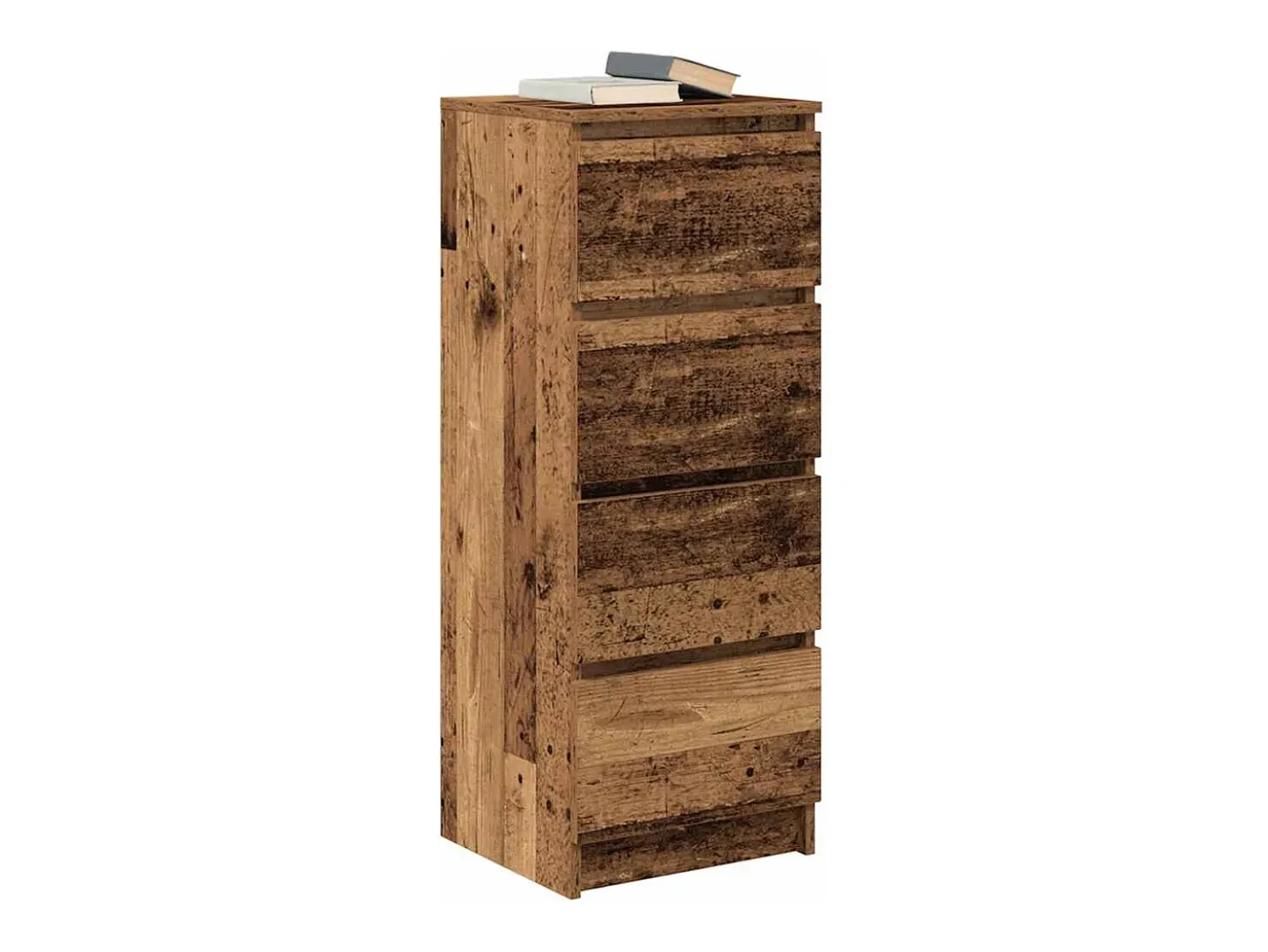 Aparador de madera antigua 37,5x35x99 cm madera contrachapada