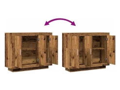 Aparador de madera antigua 92x35x75 cm madera contrachapada