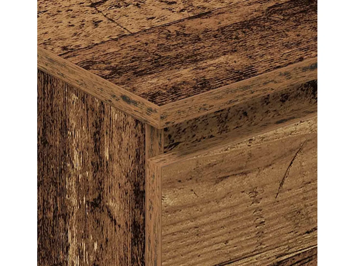 Aparador de madera antigua 60x35x98,5 cm madera contrachapada