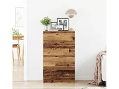 Aparador de madera antigua 60x35x98,5 cm madera contrachapada