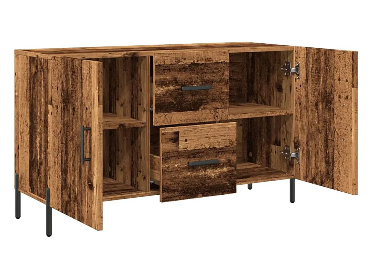 Aparador de madera antigua 100x36x60 cm madera contrachapada