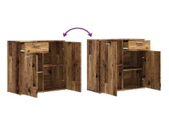 Aparador de madera antigua 80x36x75 cm madera contrachapada