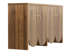 Aparador de madera con 4 puertas y estantes regulables - para salón y comedor