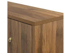 Aparador de madera con 4 puertas y estantes regulables - para salón y comedor