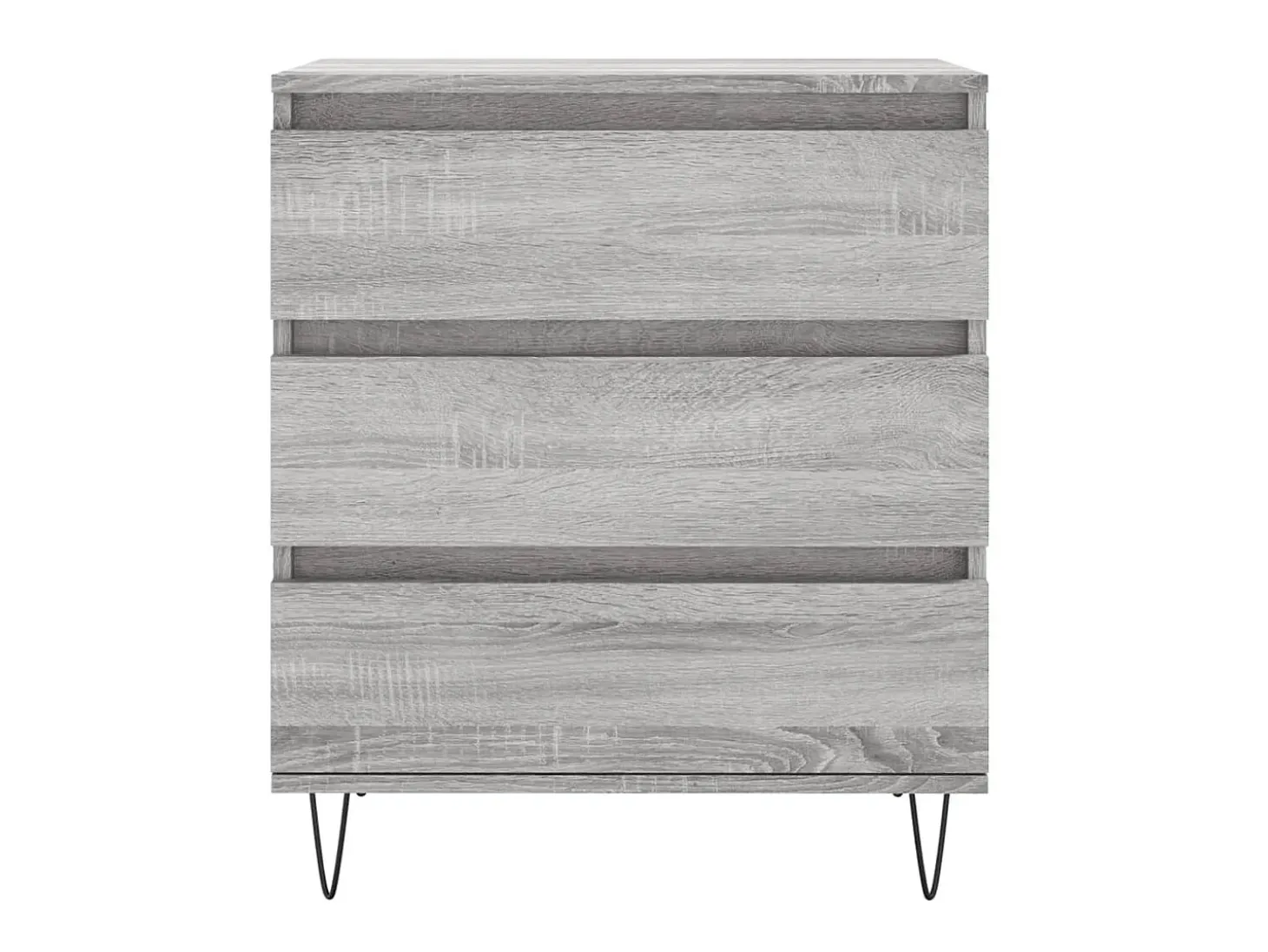 Aparador de madera contrachapada gris Sonoma 60x35x70 cm ES80348