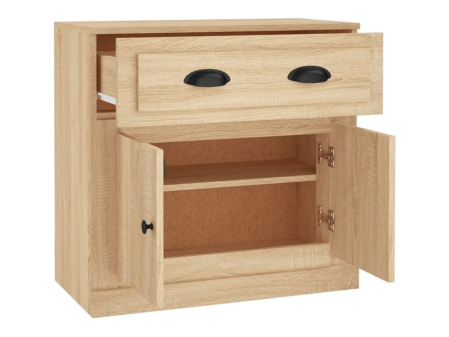 Aparador de madera contrachapada roble Sonoma 70x35,5x67,5 cm