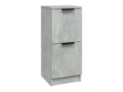 Aparador de madera contrachapada gris hormigón 30x30x70 cm ES50461