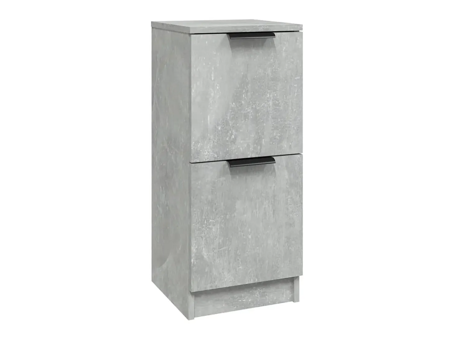 Aparador de madera contrachapada gris hormigón 30x30x70 cm ES50461