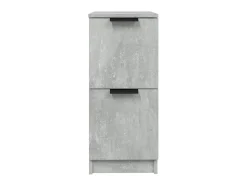 Aparador de madera contrachapada gris hormigón 30x30x70 cm ES50461