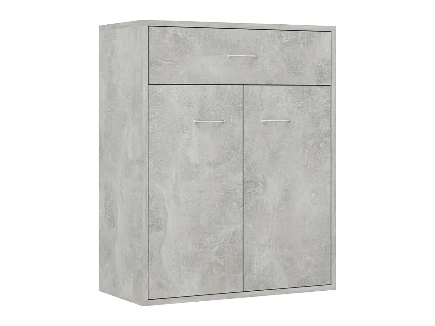 Aparador de madera contrachapada gris hormigón 60x30x75 cm ES70336
